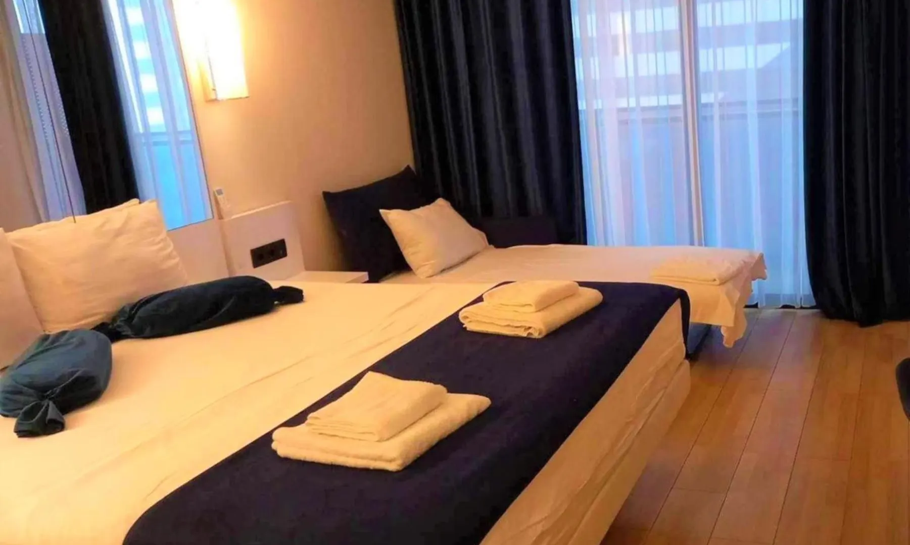 Warm Sea View Aparthotel In Orbi City 바투미 조지아